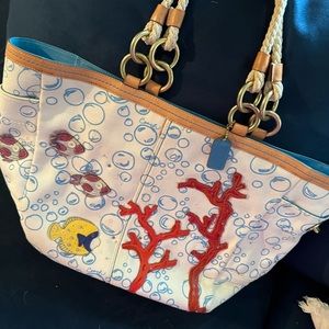 RARE - Large - Coach Bubble Fish Tote